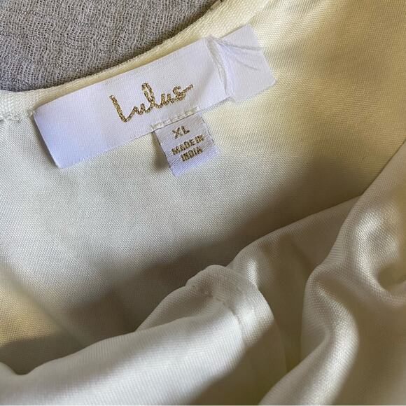 NWOT Lulus Everlasting Passion White Sequin Beaded Backless Maxi Dress - Picture 10 of 13